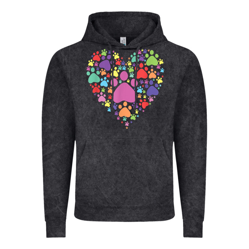 Heart Paw Print Dog Cat Lover Valentines Day T Shirt Vintage Hoodie by linhVisuals | Teevron