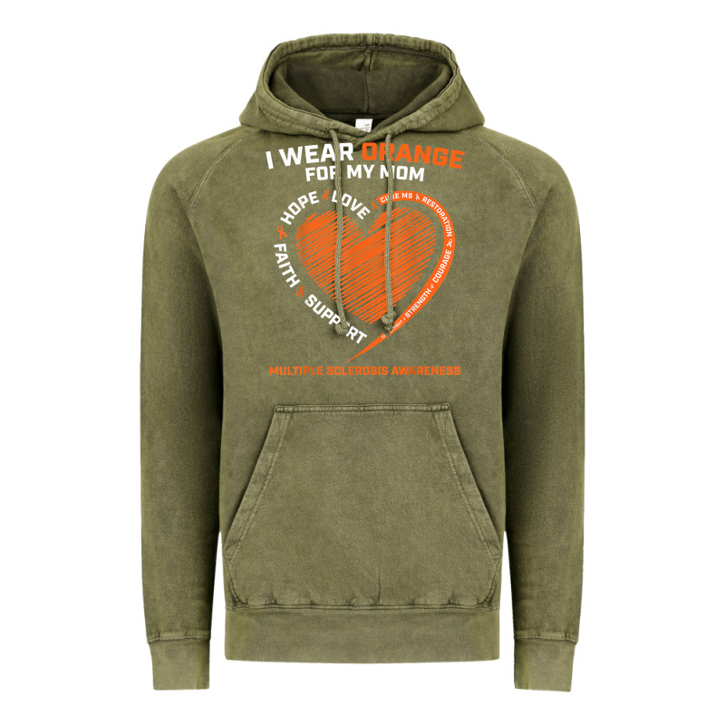 I Wear Orange For My Mom Ms Multiple Sclerosis Awareness T Shirt Vintage Hoodie by linhVisuals | Teevron