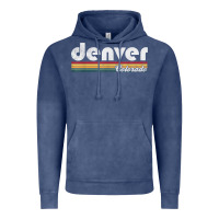 Vintage Denim denver colorado vintage 70's 80's retro style men women t shirt Vintage Hoodie - linhVisuals