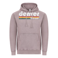 Vintage Zinc denver colorado vintage 70's 80's retro style men women t shirt Vintage Hoodie - linhVisuals