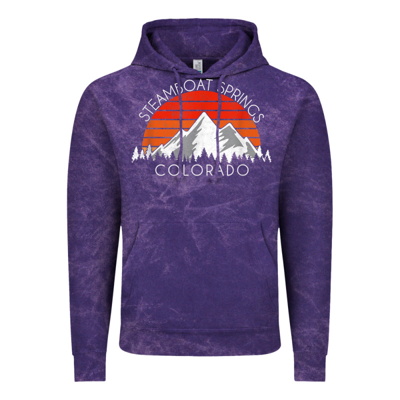Retro Vintage Steamboat Springs Colorado Distressed T Shirt Vintage Hoodie by linhVisuals | Teevron