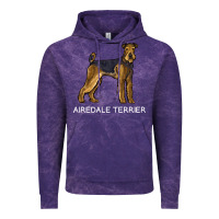 Cloud Purple airedale terrier crazy dog lover sweatshirt Vintage Hoodie - linhVisuals