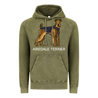 Airedale Terrier Crazy Dog Lover Sweatshirt Vintage Hoodie | Teevron