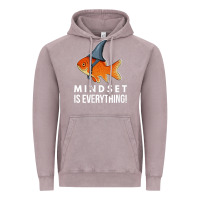 Vintage Zinc mindset motivational quote cute goldfish shark fish t shirt Vintage Hoodie - linhVisuals