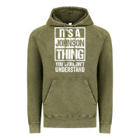 Vintage Olive it's a johnson thing   you wouldn't understand   family name t shirt Vintage Hoodie - linhVisuals