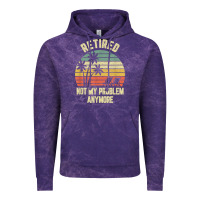 Cloud Purple retired shirt not my problem anymore funny retirement t shirt Vintage Hoodie - linhVisuals