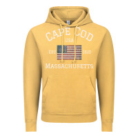 Vintage Mustard cape cod massachusetts american flag usa travel vintage pullover hoodi Vintage Hoodie - linhVisuals