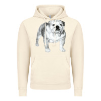 Vintage Artic English Bulldog Art Vintage Hoodie - linhVisuals