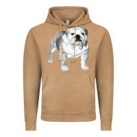 Vintage Camel English Bulldog Art Vintage Hoodie - linhVisuals