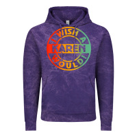 Cloud Purple i wish a karen would t shirt Vintage Hoodie - linhVisuals