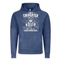 Vintage Denim i can't fix stupid   funny carpentry woodworking carpenter t shirt Vintage Hoodie - linhVisuals
