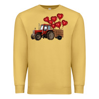 Antique Gold farm tractor Premium Sweatshirt - RanaPortraitStore