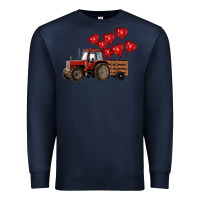 Navy farm tractor Premium Sweatshirt - RanaPortraitStore