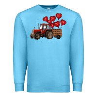 Ocean Blue farm tractor Premium Sweatshirt - RanaPortraitStore