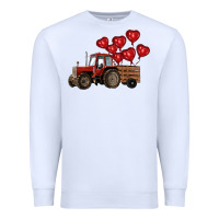 White farm tractor Premium Sweatshirt - RanaPortraitStore