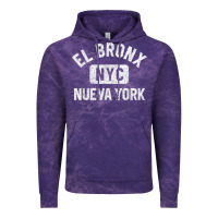 Cloud Purple el bronx nueva york nyc gym style distressed white print t shirt Vintage Hoodie - linhVisuals
