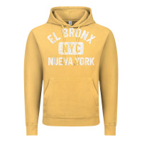 Vintage Mustard el bronx nueva york nyc gym style distressed white print t shirt Vintage Hoodie - linhVisuals