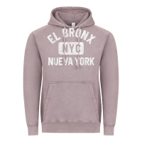 Vintage Zinc el bronx nueva york nyc gym style distressed white print t shirt Vintage Hoodie - linhVisuals