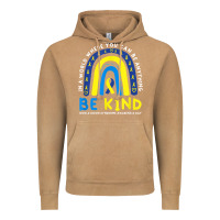 Vintage Camel be kind down syndrome awareness blue ribbon rainbow march 21 t shirt Vintage Hoodie - linhVisuals
