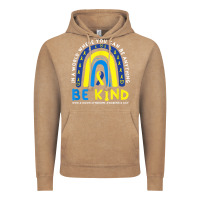Vintage Coffee be kind down syndrome awareness blue ribbon rainbow march 21 t shirt Vintage Hoodie - linhVisuals