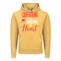 Vintage Mustard caregiving is a work of heart caregiver gifts for men, women t shirt Vintage Hoodie - linhVisuals