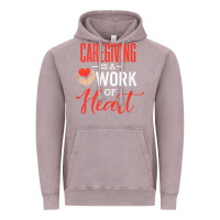 Vintage Zinc caregiving is a work of heart caregiver gifts for men, women t shirt Vintage Hoodie - linhVisuals