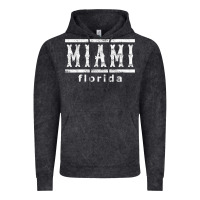 Vintage Black miami florida souvenir t shirt Vintage Hoodie - linhVisuals