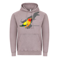 Vintage Zinc cute screaming parrot, birb memes, funny t rex sun conure t shirt Vintage Hoodie - linhVisuals