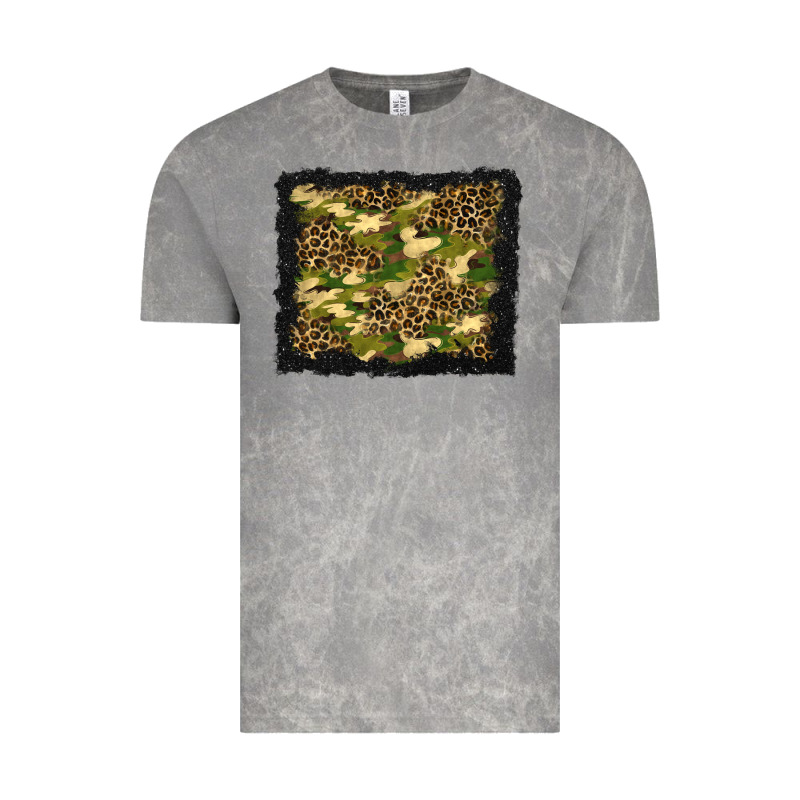 Camouflage And Leopard Background Vintage Tee by BundleAndBundleShop | Teevron