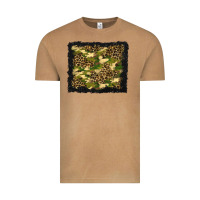 Vintage Camel camouflage and leopard background Vintage Tee - BundleAndBundleShop