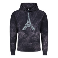 Cloud Black eiffel tower with diamonds the parisian french love sign t shirt Vintage Hoodie - linhVisuals