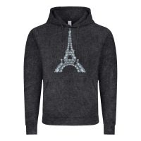 Vintage Black eiffel tower with diamonds the parisian french love sign t shirt Vintage Hoodie - linhVisuals