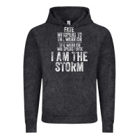 Vintage Black fate whispers to warrior i am the storm quote gritty fighter t shirt Vintage Hoodie - linhVisuals