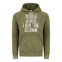 Vintage Olive fate whispers to warrior i am the storm quote gritty fighter t shirt Vintage Hoodie - linhVisuals