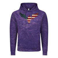 Cloud Purple bald eagle  america Vintage Hoodie - linhVisuals