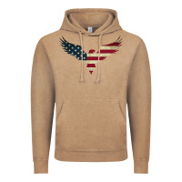 Vintage Coffee bald eagle  america Vintage Hoodie - linhVisuals