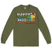 Army Green name farewell 3rd grade  hello summer Long Sleeve Tee - CowhideDigitalArt