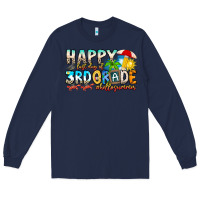 Navy name farewell 3rd grade  hello summer Long Sleeve Tee - CowhideDigitalArt
