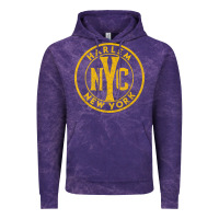 Cloud Purple harlem new york nyc vintage sign distressed amber print t shirt Vintage Hoodie - linhVisuals