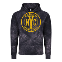 Cloud Black harlem new york nyc vintage sign distressed amber print t shirt Vintage Hoodie - linhVisuals