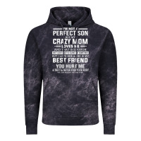 Cloud Black i'm not a perfect son but my crazy mom loves me mother's day t shirt Vintage Hoodie - linhVisuals