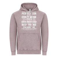 Vintage Zinc i'm not a perfect son but my crazy mom loves me mother's day t shirt Vintage Hoodie - linhVisuals
