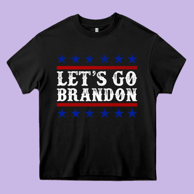 Let's Go Brandon Heavy Core Tee Designed By Jasminsmagicworld