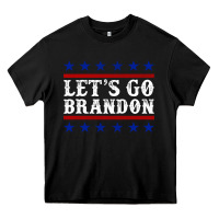 Black Let's Go Brandon Heavy Core Tee - Jasminsmagicworld