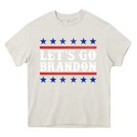 Cream Let's Go Brandon Heavy Core Tee - Jasminsmagicworld