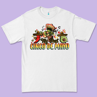 My First Cinco De Mayo Premium Tee Designed By Fadigitalartstudio