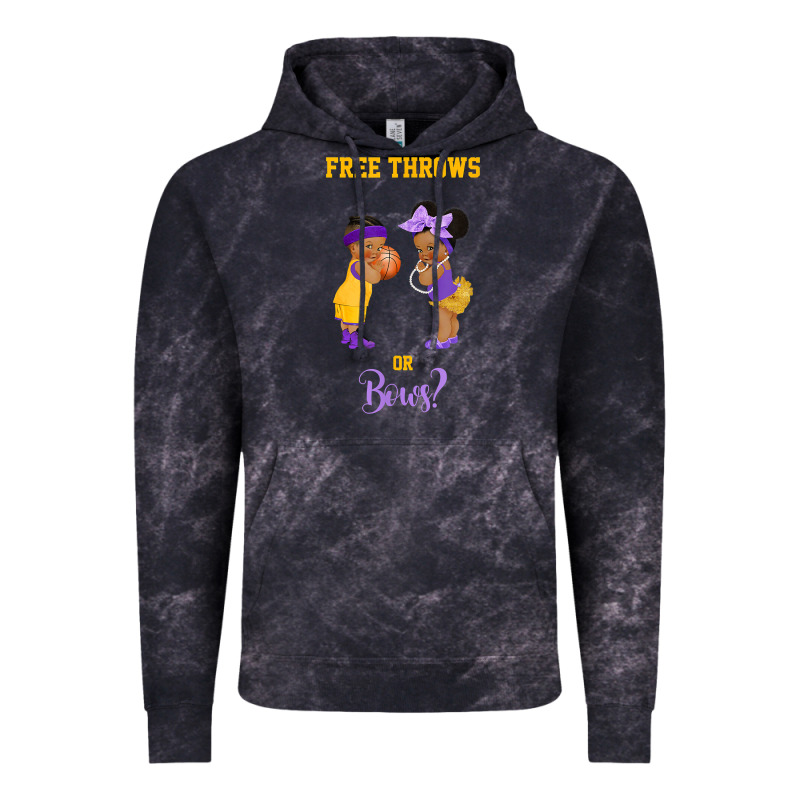 Free Throws Or Bows Basketball Baby Gender Reveal T Shirt Vintage Hoodie by linhVisuals | Teevron