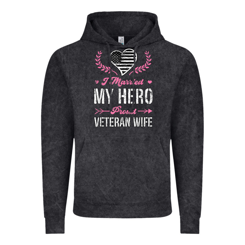 I Married My Hero Proud Veteran Wife Usa Military Husband T Shirt Vintage Hoodie by linhVisuals | Teevron