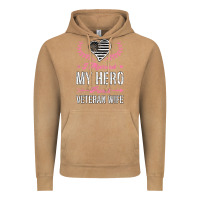 Vintage Camel i married my hero proud veteran wife usa military husband t shirt Vintage Hoodie - linhVisuals