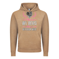 Vintage Coffee i married my hero proud veteran wife usa military husband t shirt Vintage Hoodie - linhVisuals